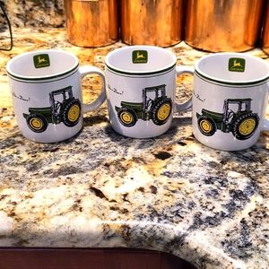 Set of 3 John Deere cups